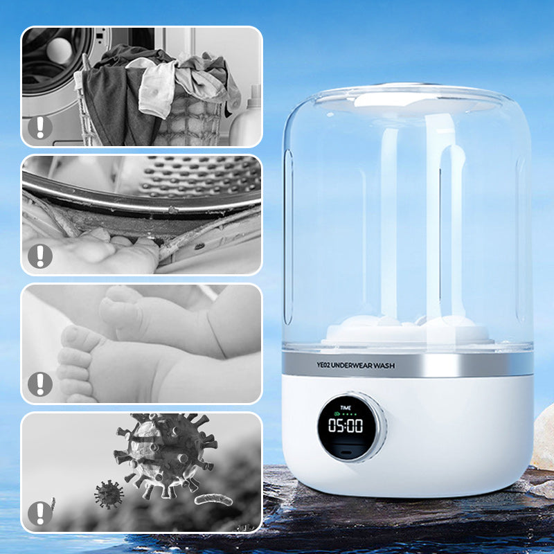 WashBee | Draagbare mini-wasmachine voor ondergoed en fijne was – compact en reisvriendelijk