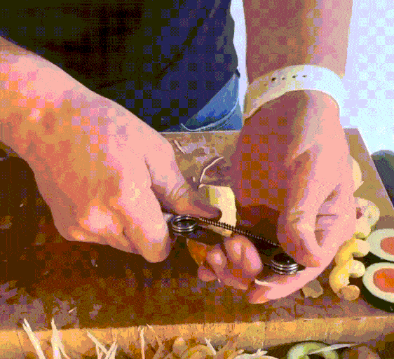 EdgeSwift | Snel snijmes – Roestvrijstalen keukenmes voor fruit en groenten