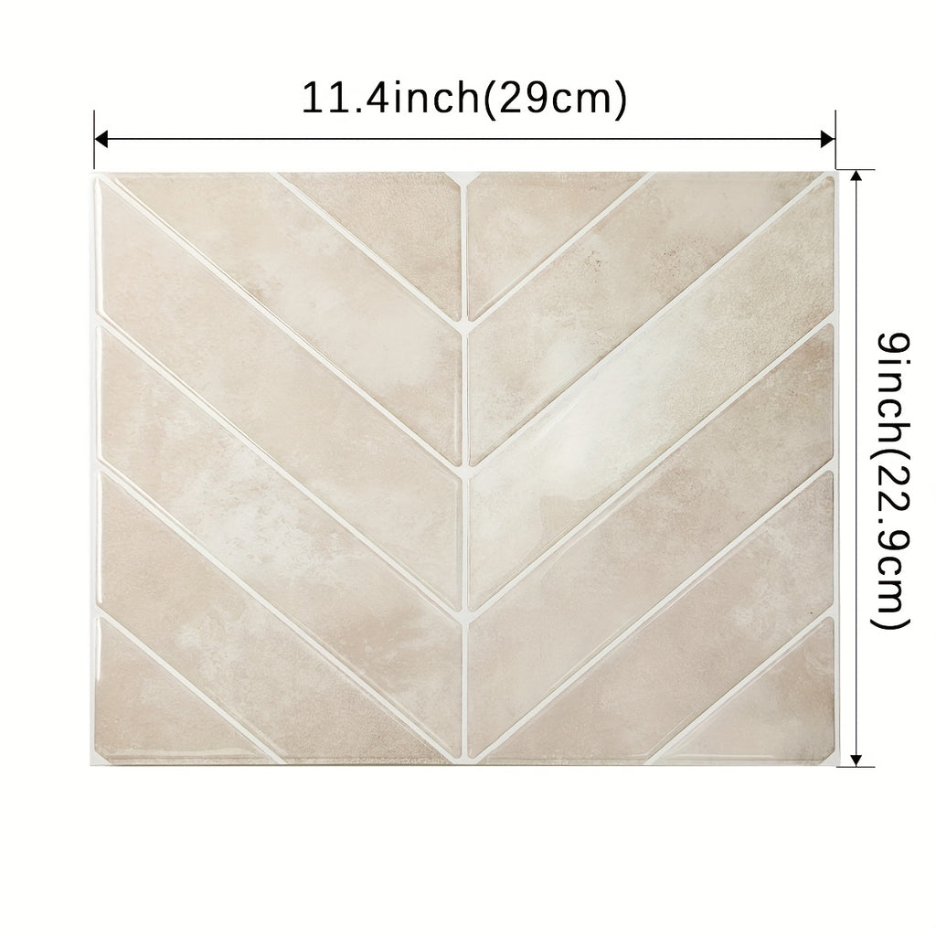 GeoTile | 3D Peel & Stick Muurtegels - Waterdicht, Oliebestendig PU Achterwand voor Keuken & Badkamer