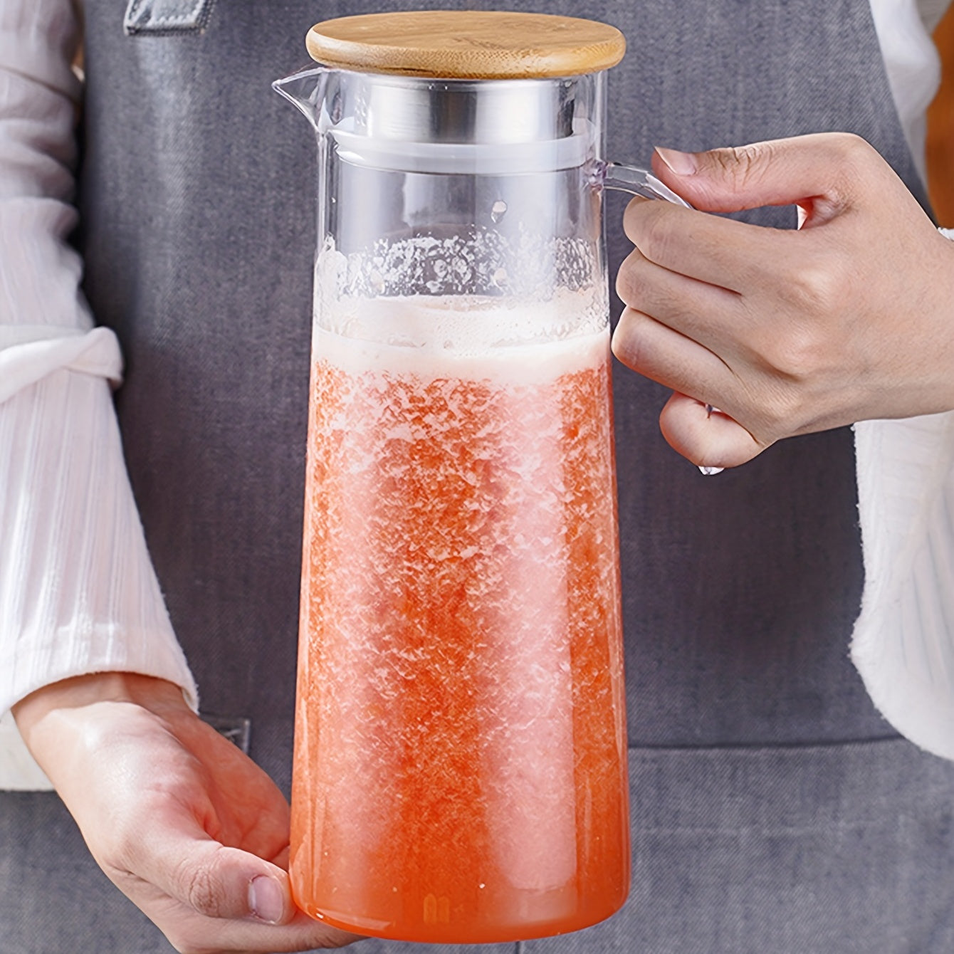 CrystalPour | Transparante waterkan met deksel - Drinkgerei voor zwaar gebruik