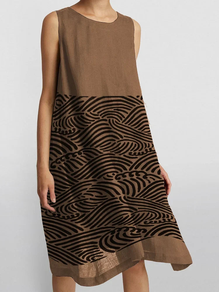Thalina | Casual-elegante damesjurk – Tijdloze, chique midi-jurk voor elke dag
