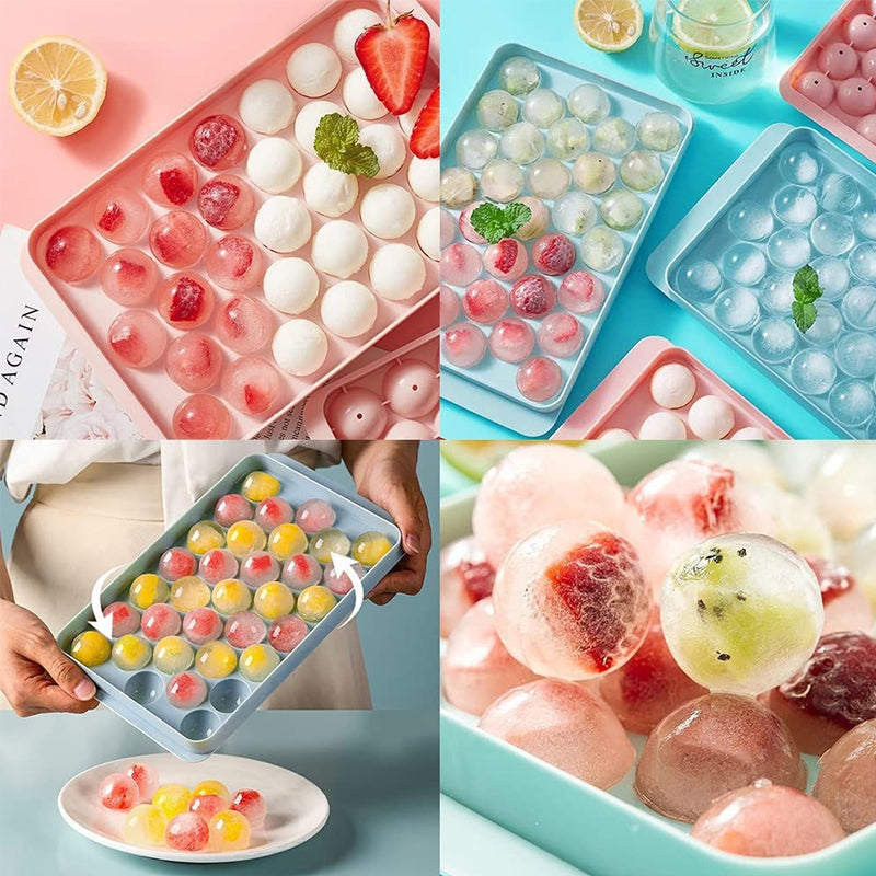 CoolBitz | Mini Ice Ball Mold Tray – Ice Cube Maker for Whiskey & Cocktails