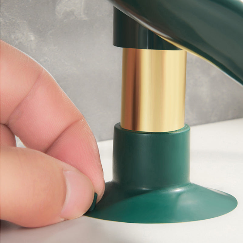 SoapLeaf | Bladvormige zeepbakje met zuignap – Afdruiprek voor badkamer en keuken