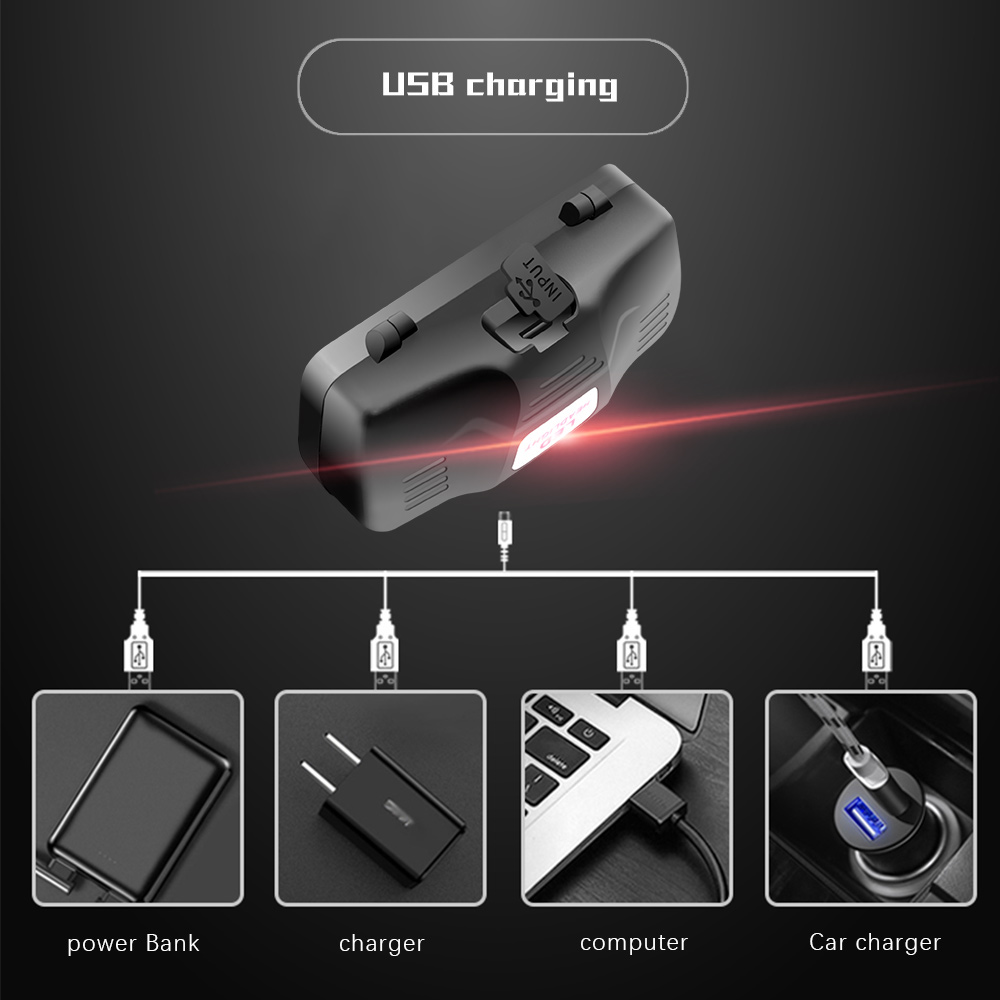 HeadLume | USB-oplaadbare LED-hoofdlamp – wit, rood en groen licht, instelbare helderheid