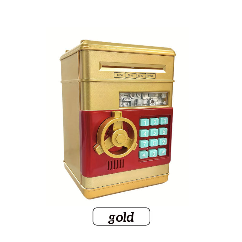 MiniVault | ATM-spaarpot met wachtwoord, elektronische munt- en geldkluis, spaarpot voor kinderen