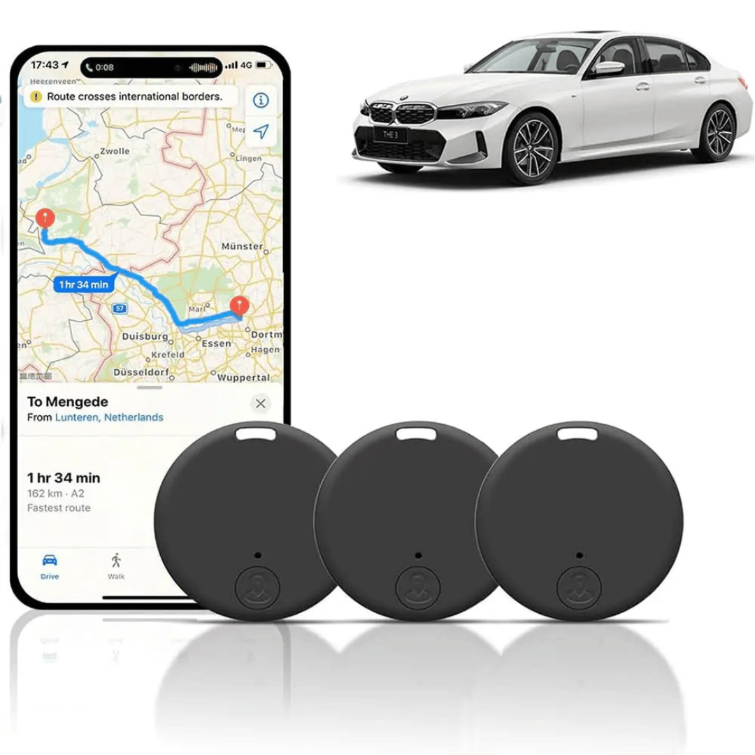 MiniTracer | Mini GPS-tracker voor auto's, sleutels en huisdieren – realtime locatiezoeker, anti-verliesapparaat