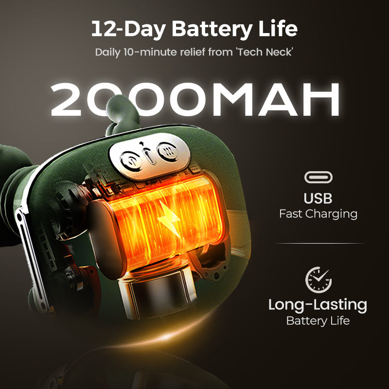 SmartKnead | Nekmassageapparaat 3D – Elektrisch shiatsu-massageapparaat voor schouders en nek