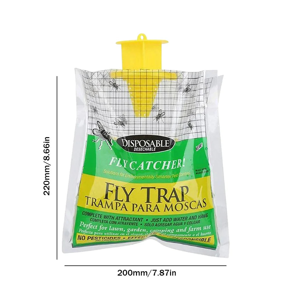 PestAway | Eco Wegwerp Vliegenval voor Buiten - Biologisch Afbreekbaar Insectenbestrijdingsmiddel voor Tuin & Achtertuin