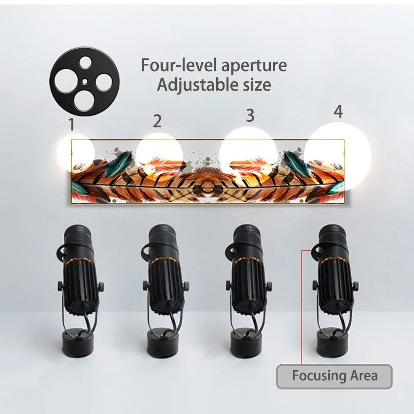 VividAim | Verstelbare LED-spot - Energiezuinige, dimbare, moderne verlichting voor thuis en binnenhuisdecoratie