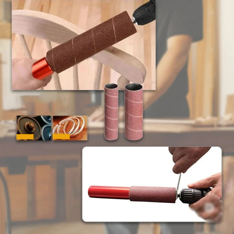 SpinForge | Universele spindelschuurmachine-adapterset – Precisie-houtbewerkingshulpstuk voor het schuren van meerdere oppervlakken