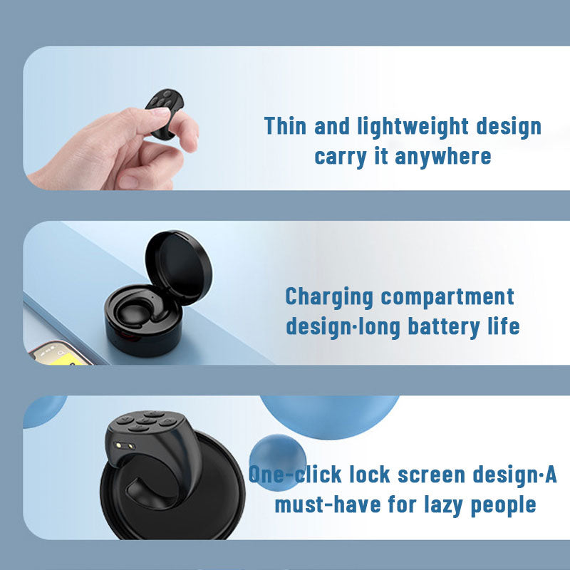 Clickly | Bluetooth-afstandsbediening voor mobiele telefoons – Draadloze selfie-sluiter