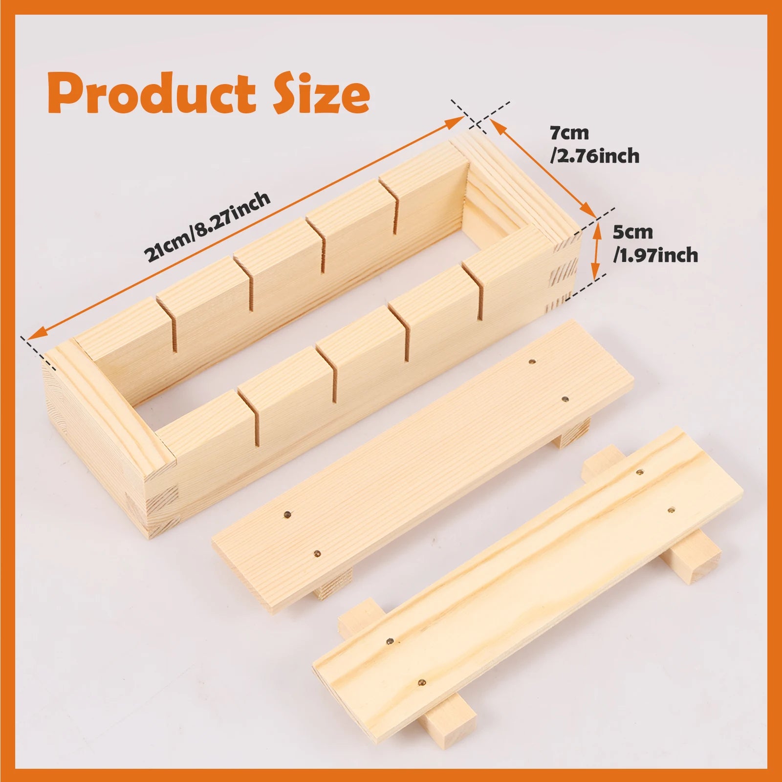 SushiForm | Handgemaakte Houten Sushi Persvorm – Traditionele Oshizushi Maker