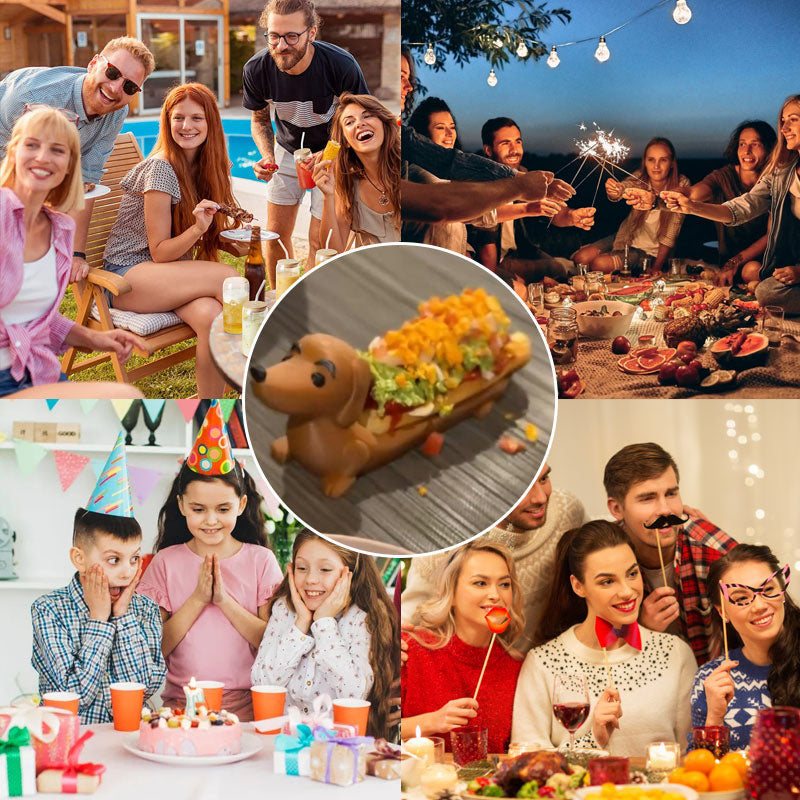 SnackTray | Hotdog- en snackhouder – Herbruikbaar serveerbord voor feestjes