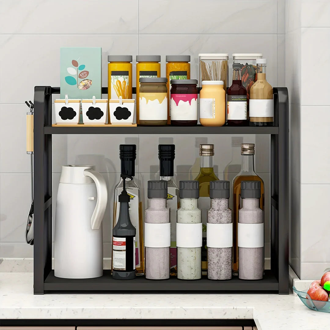 KitchenGlint | Strakke roestvrijstalen wandplank – Moderne keukenorganizer en duurzaam opbergrek