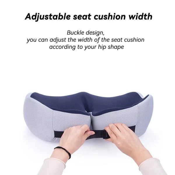AlignSeat | Verstelbaar Memory Foam Kussen voor Zitbeenverlichting - Ergonomisch Comfort