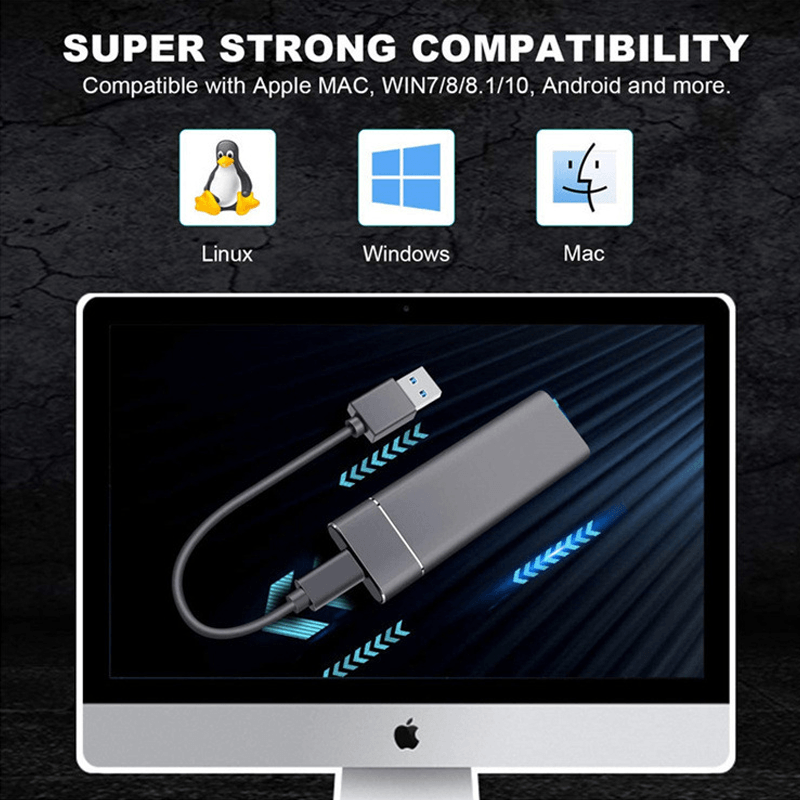 VoltDrive | Draagbare Ultra Snelle Externe SSD Harde Schijf - Snelle Gegevensopslag