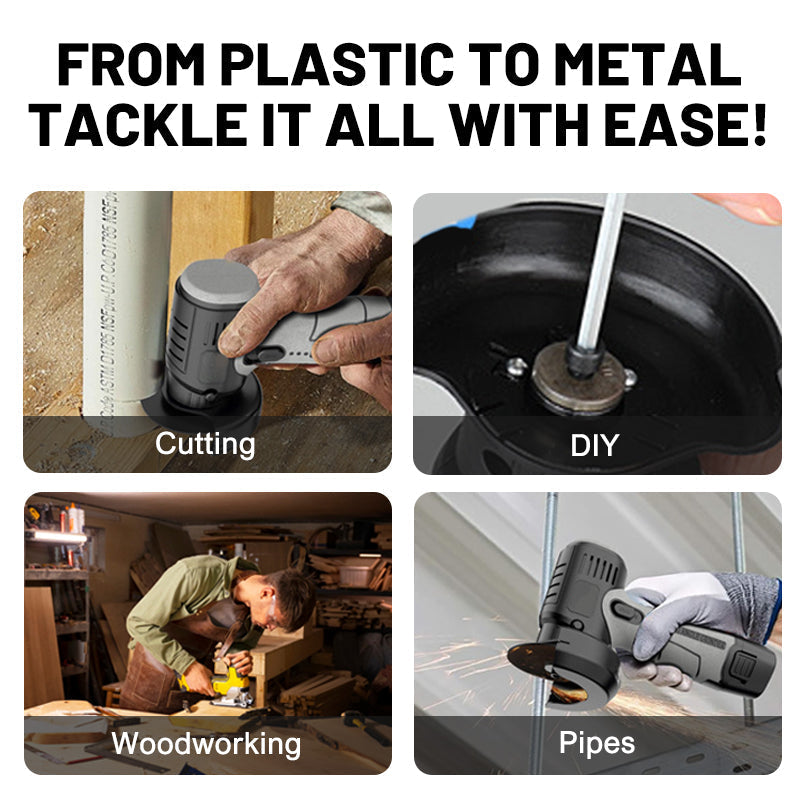 SliceVolt | 12V mini-haakse slijper – draagbare snijder met schijf voor doe-het-zelf en thuisgebruik