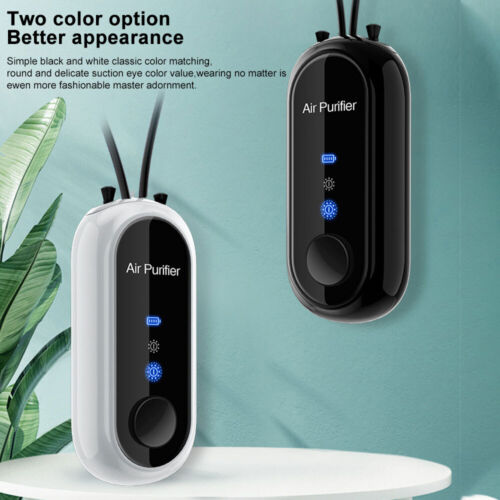 AuraClean | Draagbare mini-luchtreiniger – USB-oplaadbare persoonlijke ketting voor schone lucht