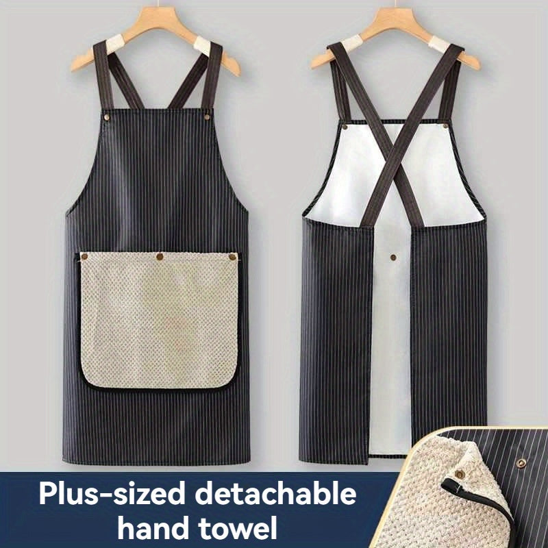 Apronix | Premium afneembare keukendoekschort – dik, absorberend, unisex voor koken, bakken en grillen