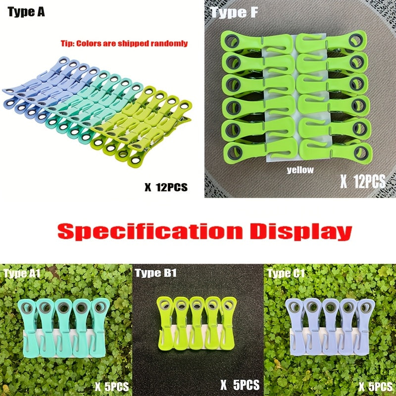 TurboClips | Extra sterke winddichte wasknijpers – duurzame plastic wasclips met stevige grip voor het drogen