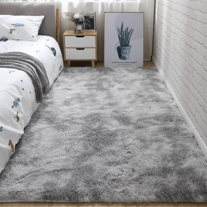 Fuzzify | Zacht Pluche Vloerkleed, Antislip Shaggy Nachtkastdeken, Fuzzy Shag Tapijt voor Slaapkamer, Woonkamer