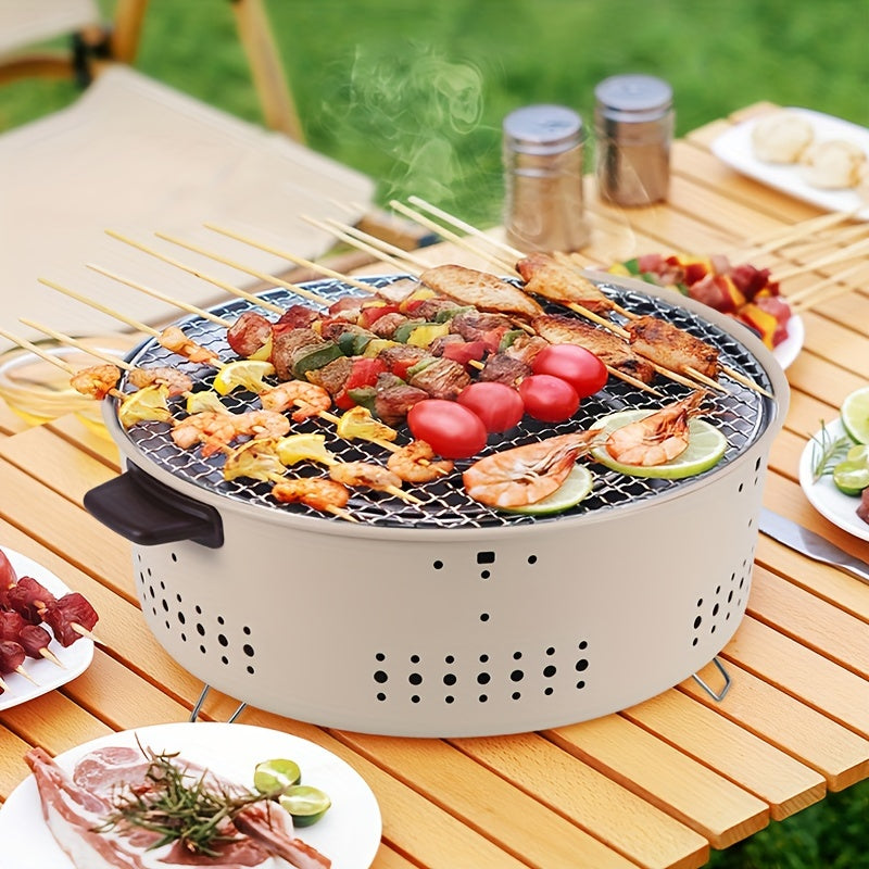 QuickGrill | Houtskool Grill Kachel - Draagbaar, Compact, Ideaal voor Buiten-BBQ