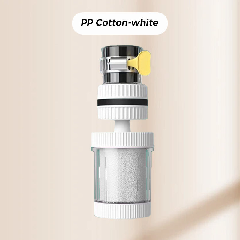 FlowPure | Waterfilter voor kraan – Op de kraan te monteren zuiveringsapparaat, spatwaterdicht
