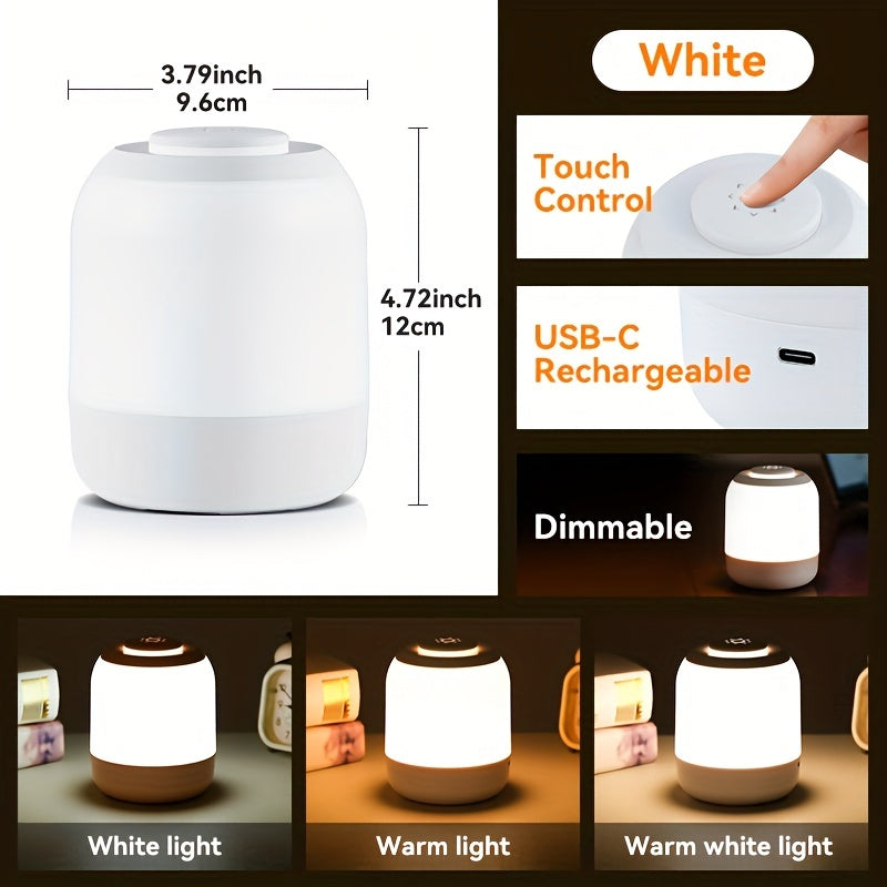 LumiTap | Moderne Aanraaklamp - LED Nachtkastje met Regelbare Kleurtemperatuur