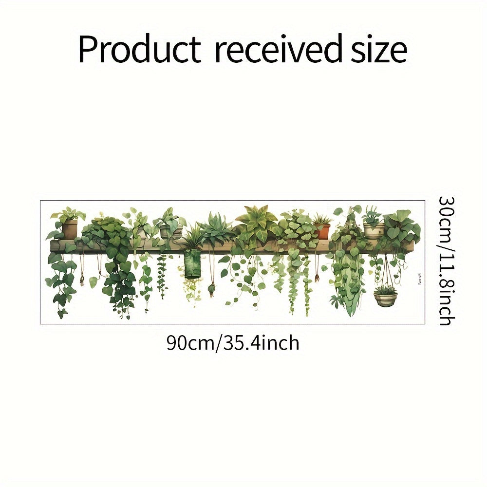 VerdeWall | Groene Planten Wandstickers – Hangende Mand PVC Wandstickers
