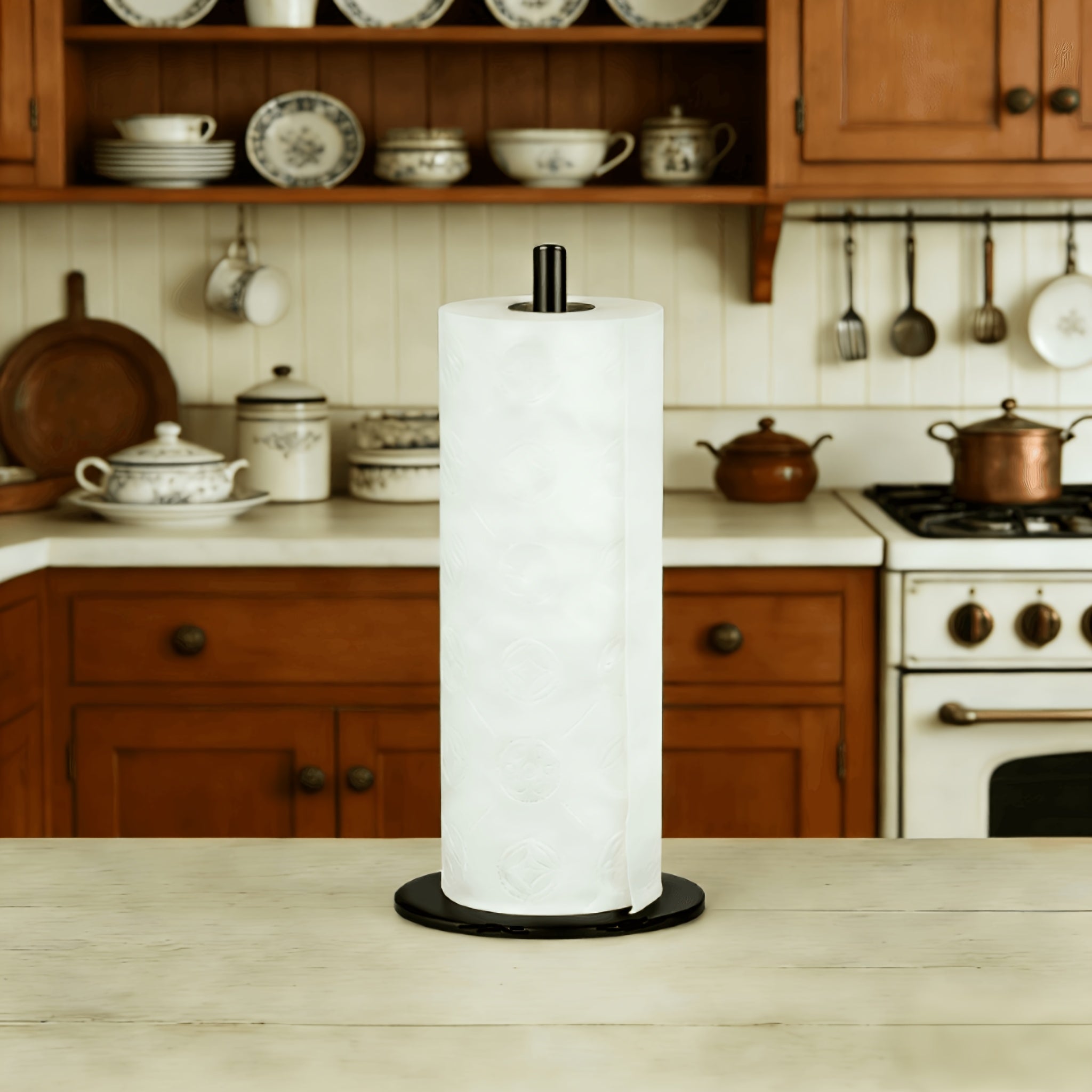 SleekRoll | Roestvrijstalen keukenrolhouder – Organizer voor keukenrollen
