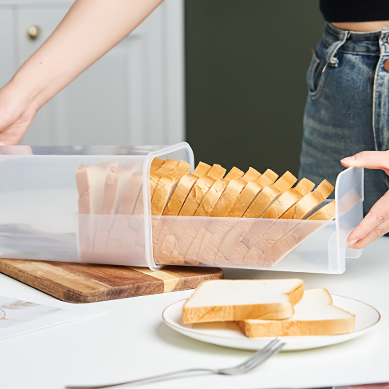 FreshLoaf | Luchtdichte broodtrommel met snijgeleider - Transparante Plastic Broodtrommel