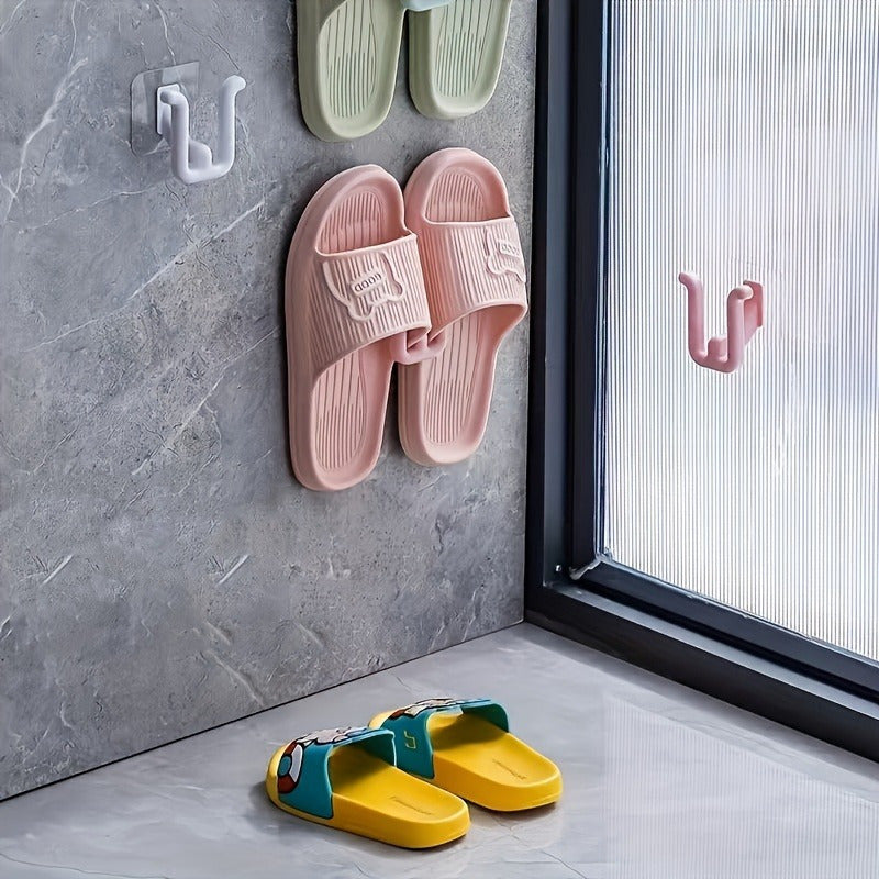 StickStep | 4 stuks kleurrijke zelfklevende rekken voor pantoffels en schoenen
