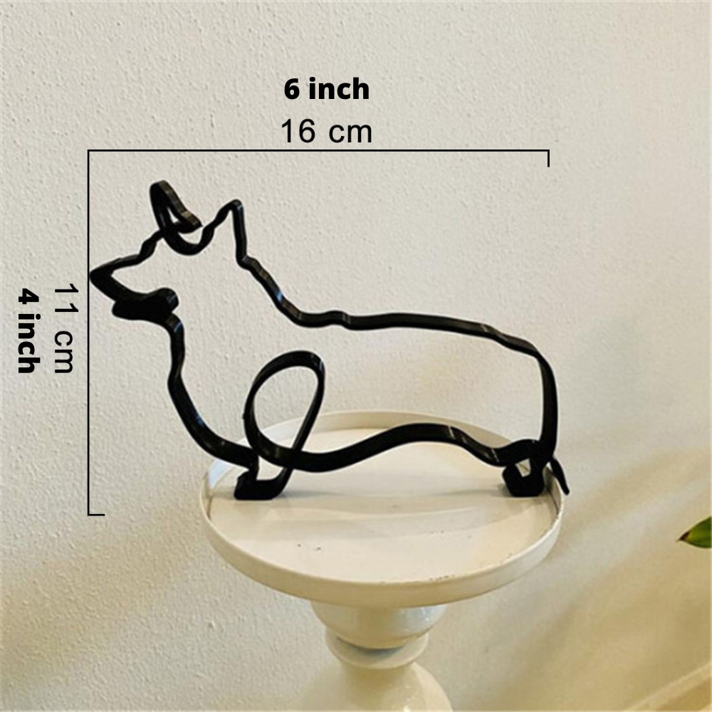 Petrix | IJzeren hond- en kattensculpturen – Decoratieve metalen dierenbeeldjes voor huis en tuin