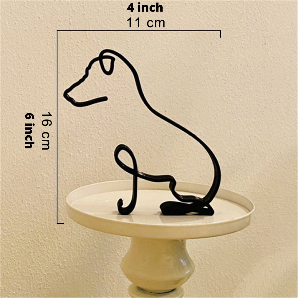 Petrix | IJzeren hond- en kattensculpturen – Decoratieve metalen dierenbeeldjes voor huis en tuin