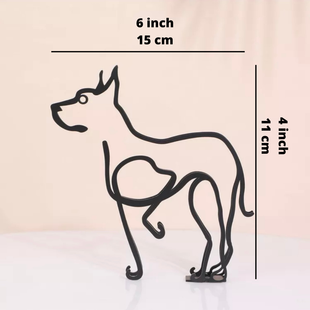Petrix | IJzeren hond- en kattensculpturen – Decoratieve metalen dierenbeeldjes voor huis en tuin