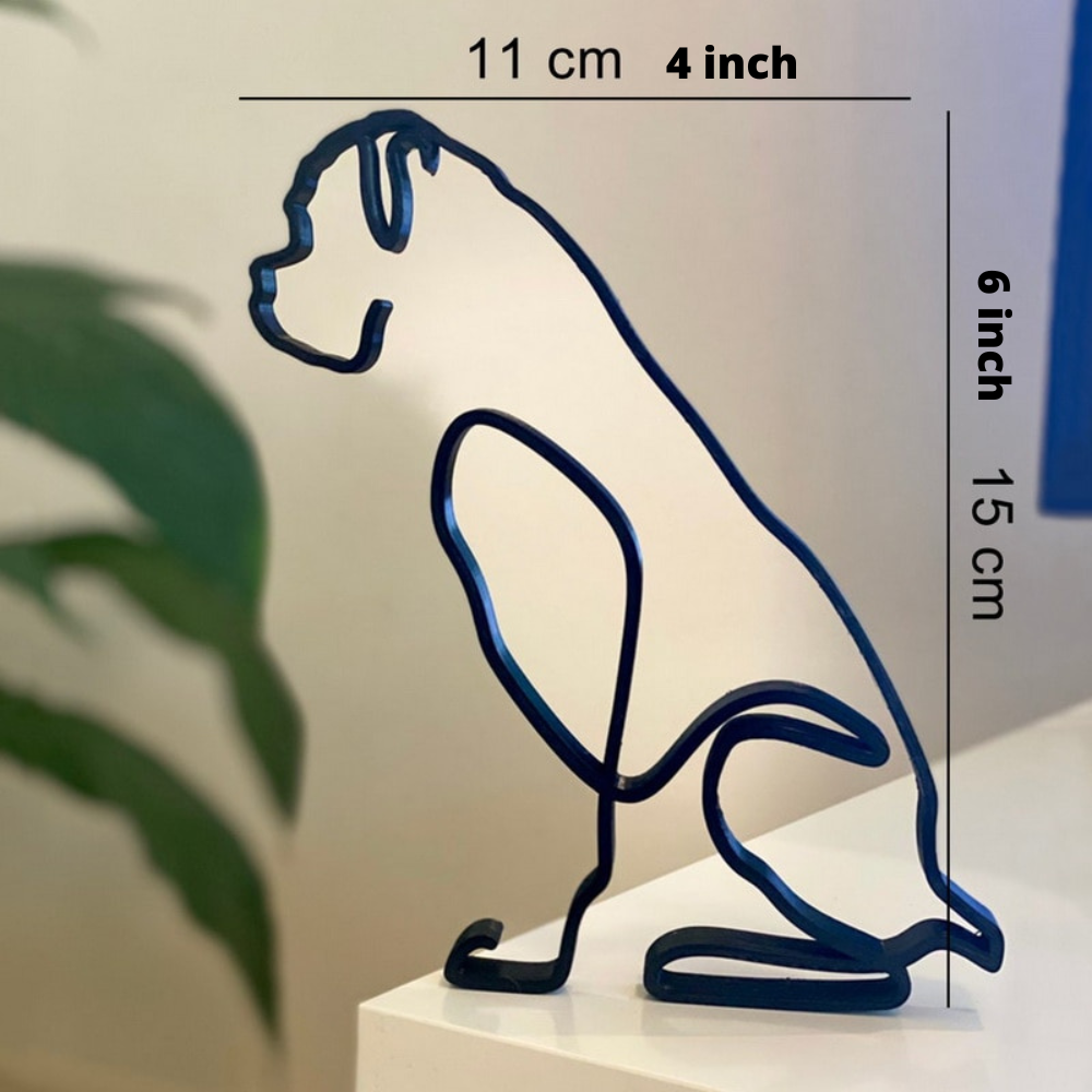 Petrix | IJzeren hond- en kattensculpturen – Decoratieve metalen dierenbeeldjes voor huis en tuin