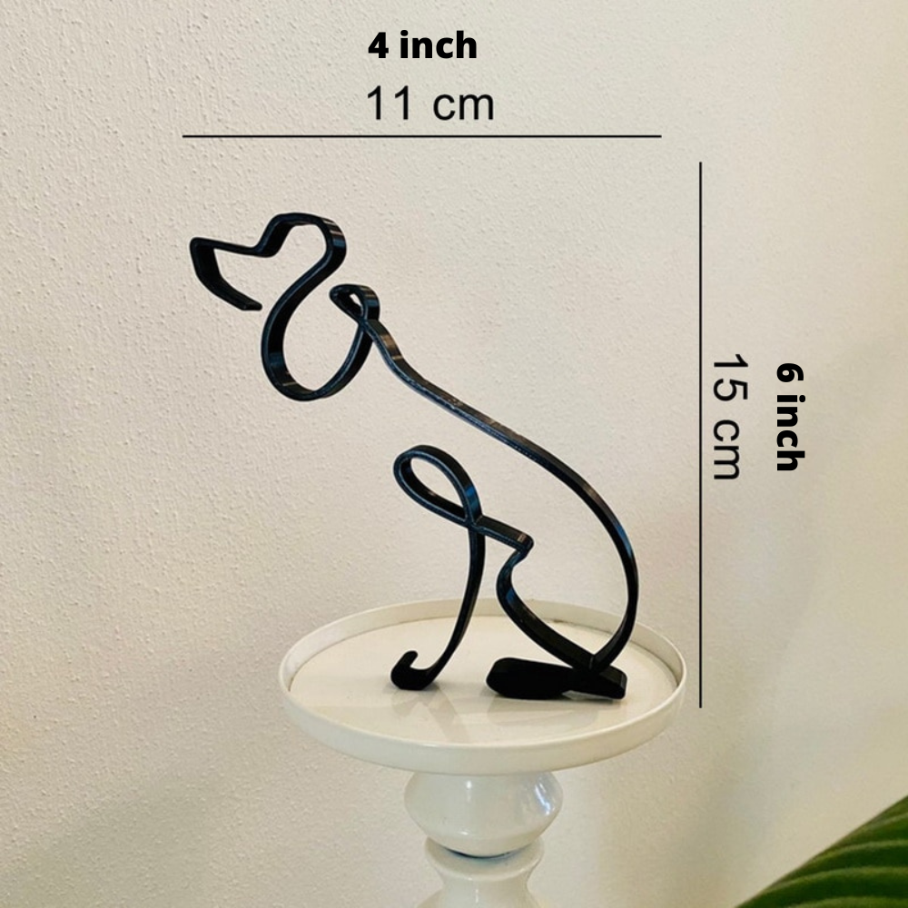 Petrix | IJzeren hond- en kattensculpturen – Decoratieve metalen dierenbeeldjes voor huis en tuin