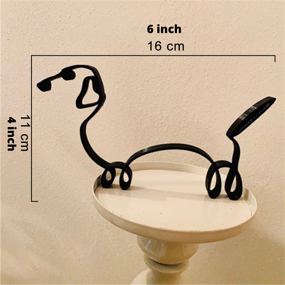 Petrix | IJzeren hond- en kattensculpturen – Decoratieve metalen dierenbeeldjes voor huis en tuin