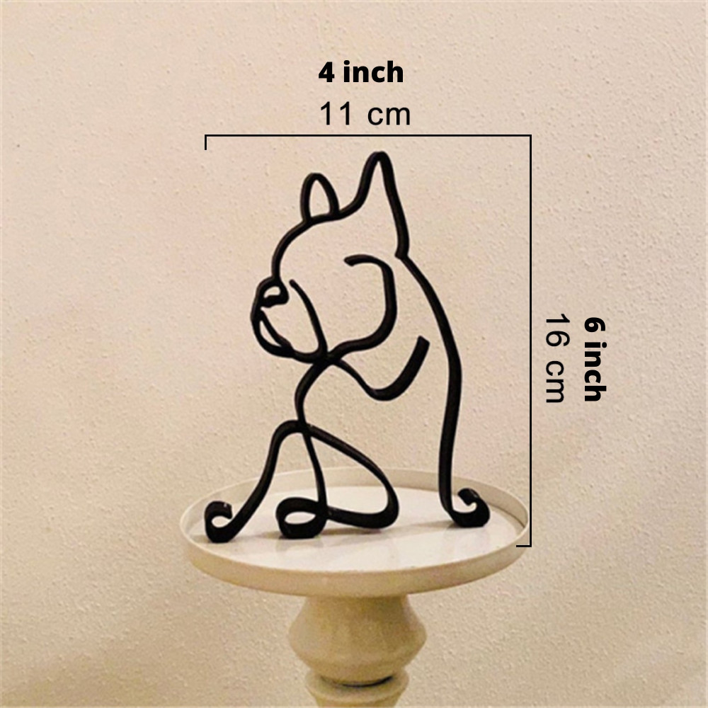 Petrix | IJzeren hond- en kattensculpturen – Decoratieve metalen dierenbeeldjes voor huis en tuin