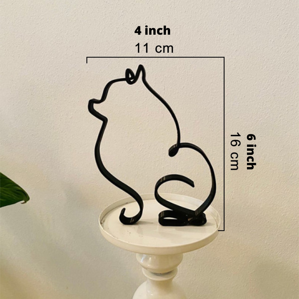 Petrix | IJzeren hond- en kattensculpturen – Decoratieve metalen dierenbeeldjes voor huis en tuin