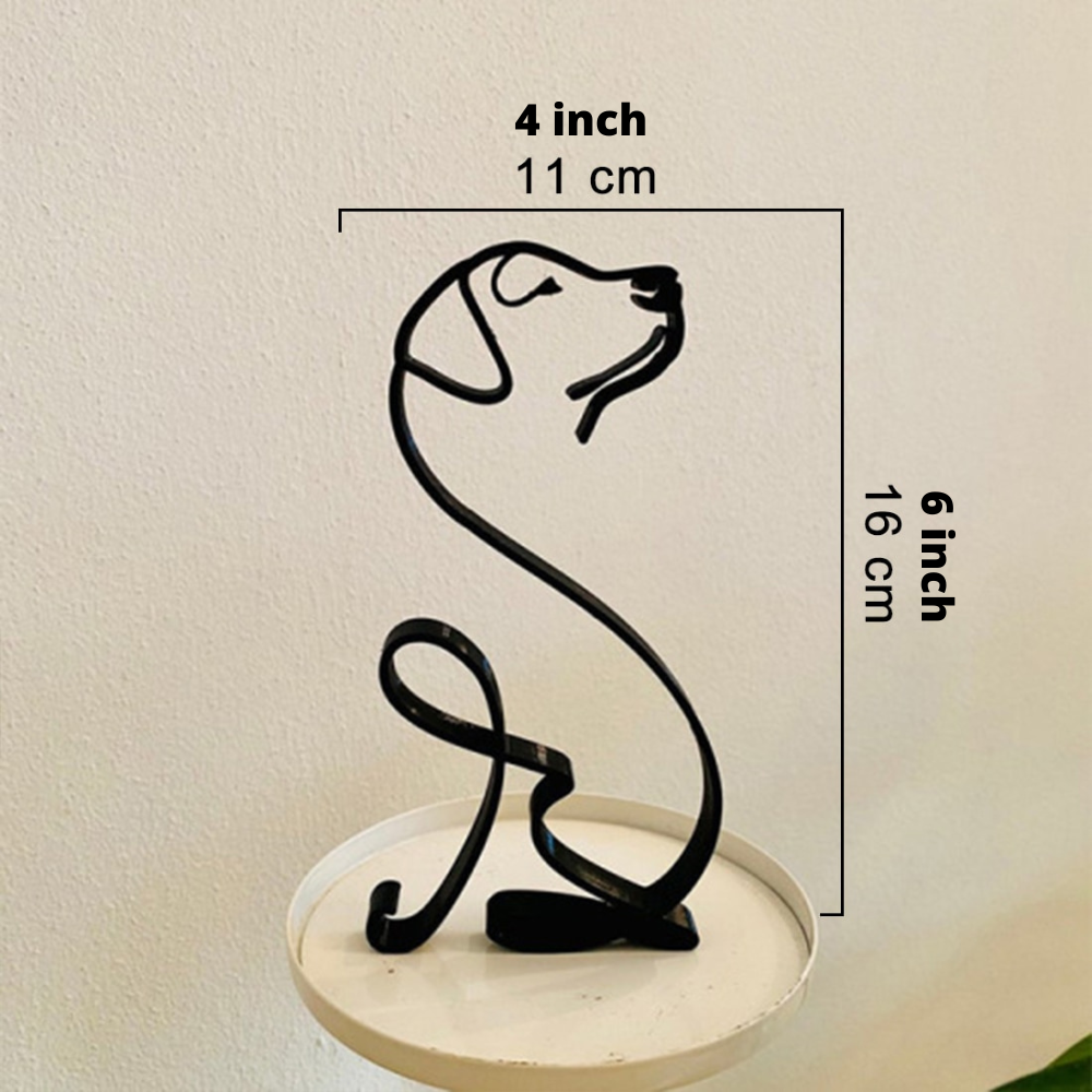 Petrix | IJzeren hond- en kattensculpturen – Decoratieve metalen dierenbeeldjes voor huis en tuin