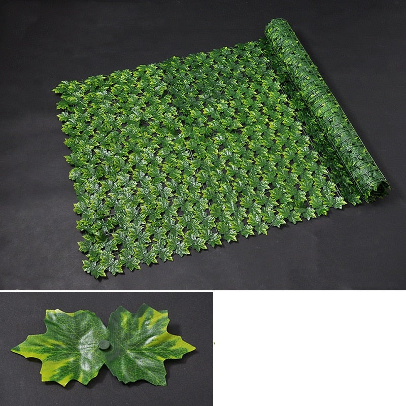 LeafBarrier | Kunstmatige privacy schuttingpanelen – kunstmatige klimopblad-scherm