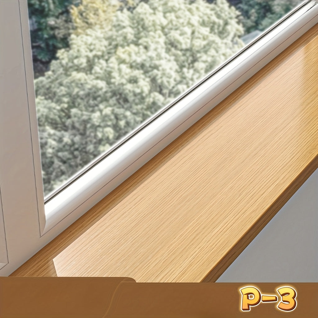 WoodWrap | Vinyl vensterbanksticker – imitatie houtnerf, krasbestendig, decoratieve randafdekking