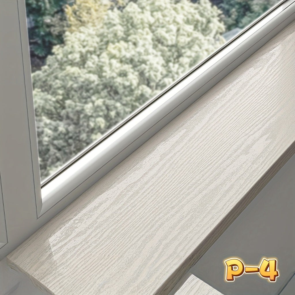 WoodWrap | Vinyl vensterbanksticker – imitatie houtnerf, krasbestendig, decoratieve randafdekking