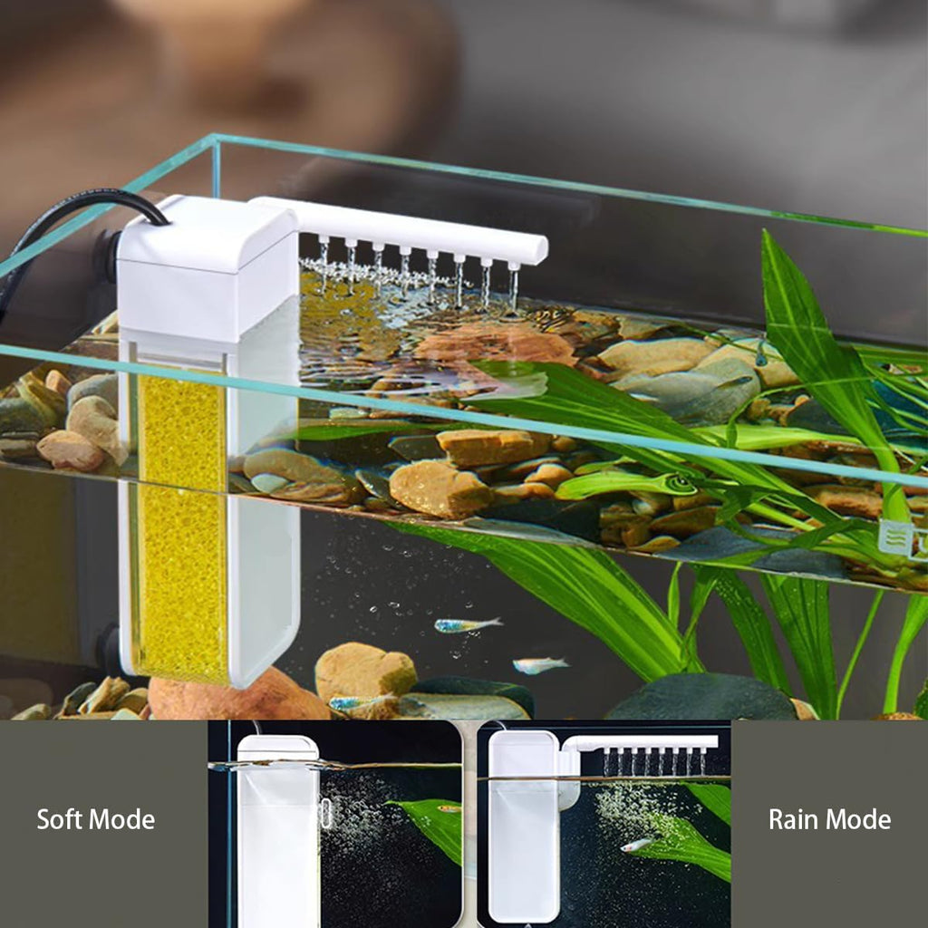 Streamic | Stille miniaquariumfilter - instelbare watertoevoer, onderdompelbaar, energiezuinig