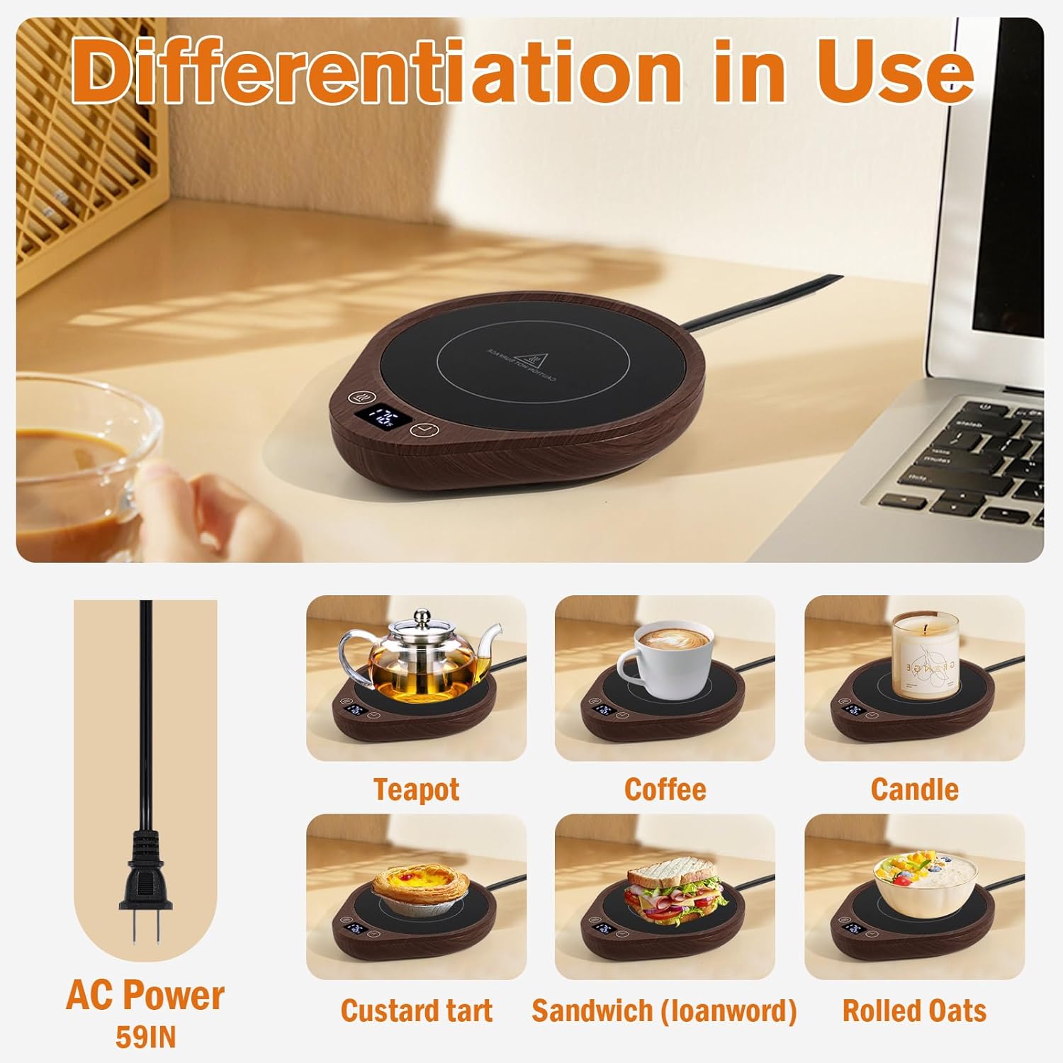 CuppaHeat | Elektrische Koffiemok Warmer Set – USB Verwarmer voor Koffie, Thee & Dranken