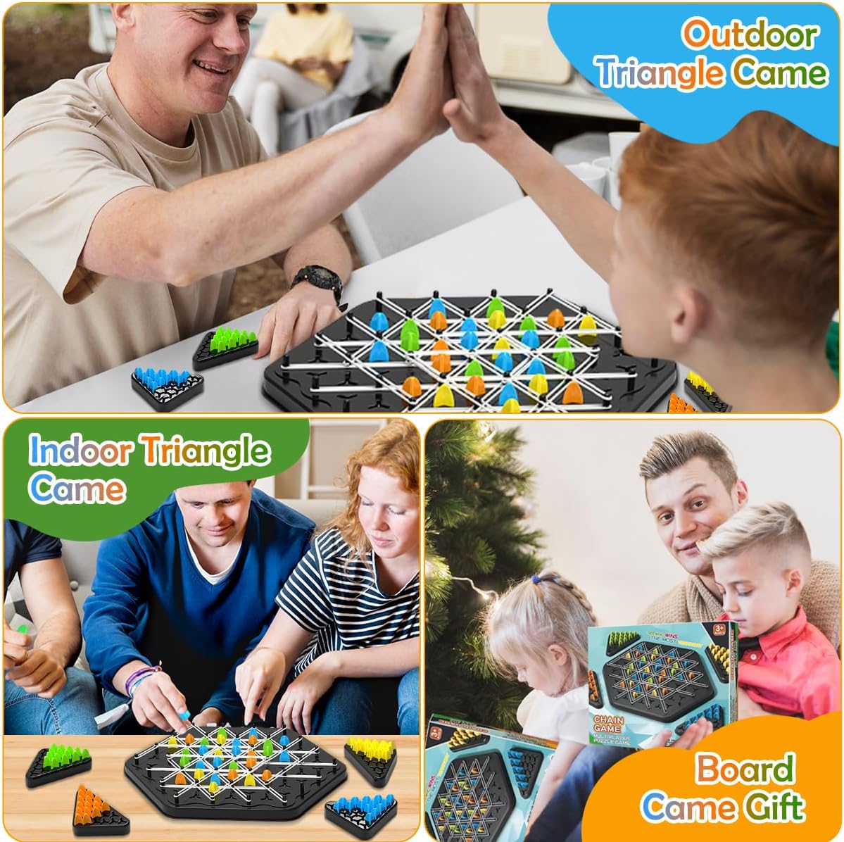 GeoTactix | Driehoekig strategisch bordspel, geometrisch puzzelspel, logisch denkspel