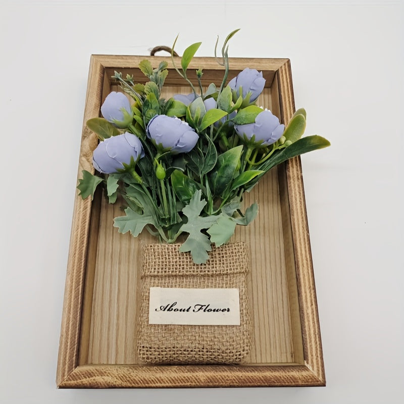 Botanique | 3D Bloemsierkunst - Houten frame met levensechte bloemstukken voor thuisdecoratie