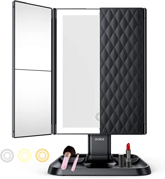 MirrorLuxe | LED make-upspiegel, instelbare verlichting en vergroting, ideaal voor nauwkeurige schoonheidsverzorging