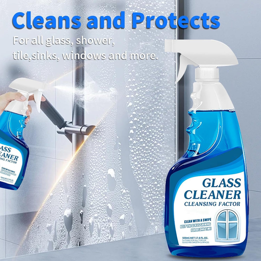 GlassBrite | Krachtige glasreiniger en vlekverwijderaar – Snelwerkend, veilig, 500 ml